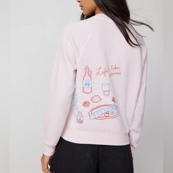 Project Social T x Urban Outfitters Ciao Bella Dinner Party Crew NWOT - Picture 2 of 5